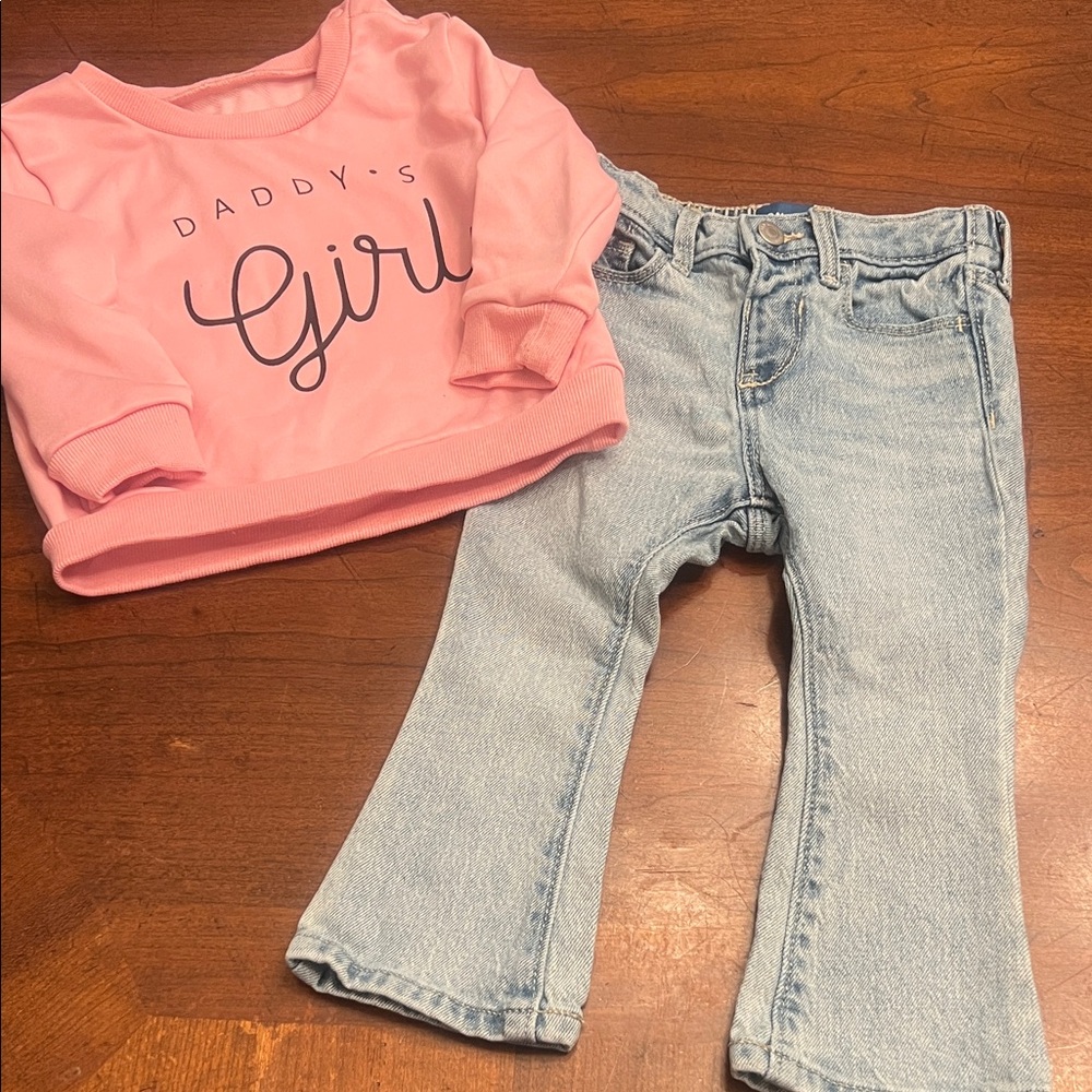 Old Navy Pink and Light Blue Kids Matching Set